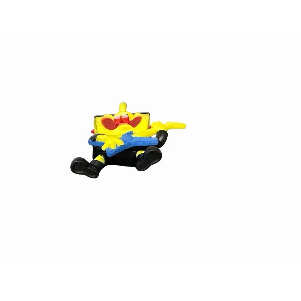 2" SpongeBob SquarePants Rocker Mini Figure Nickelodeon Cake Topper PVC Guitar - Picture 6 of 6
